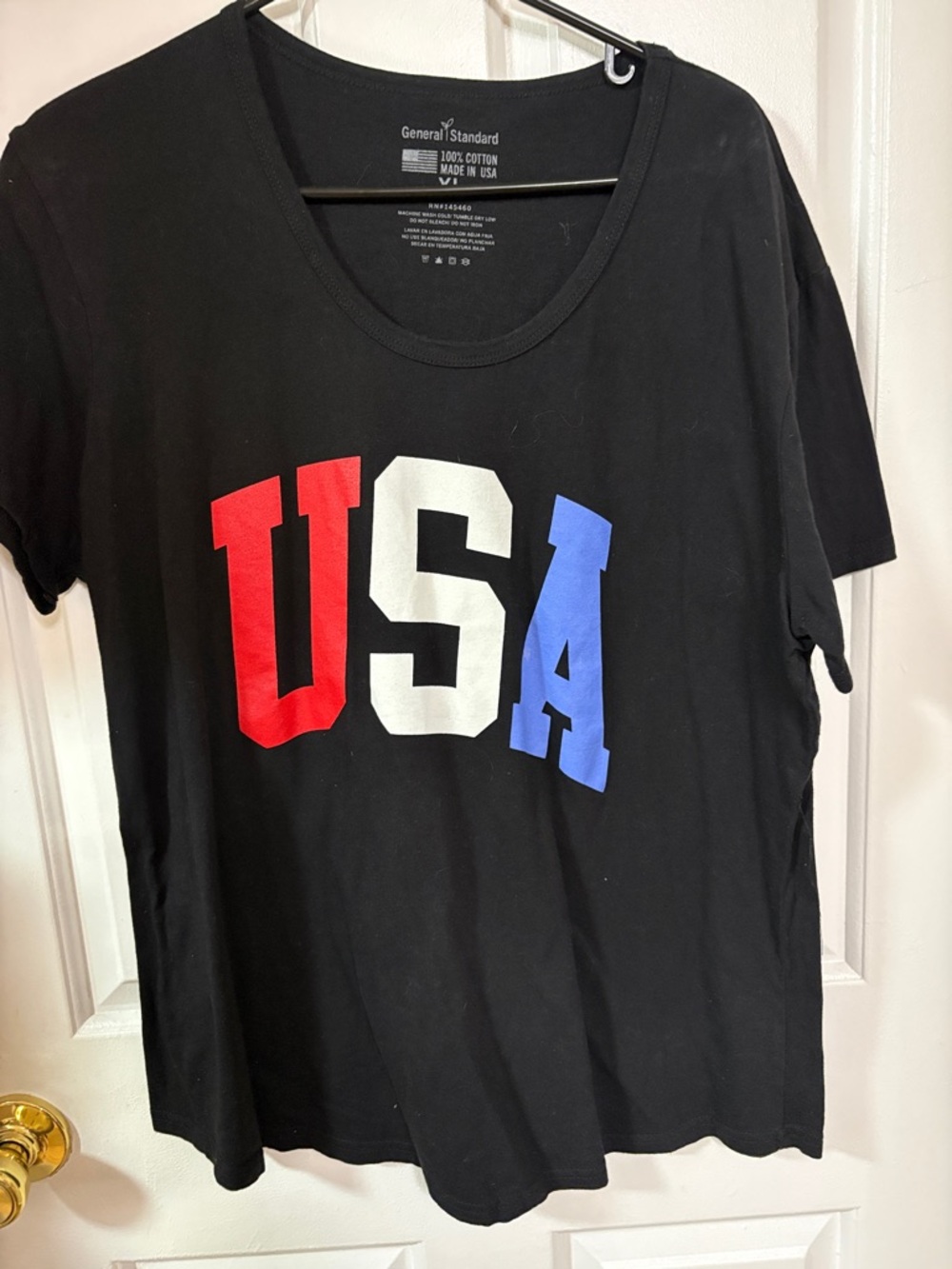 General Standard Black USA Graphic Tee